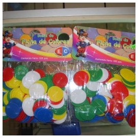 Bolsa de fichas de colores