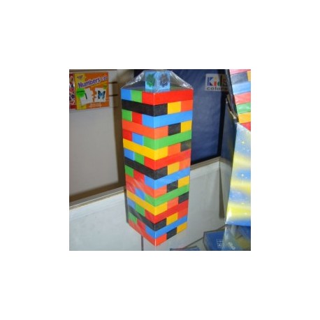 Jenga de colores artesanal e ...